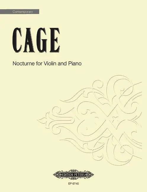 Cover: 9790300739403 | Nocturne for Violin and Piano | John Cage | Taschenbuch | Buch | 2022