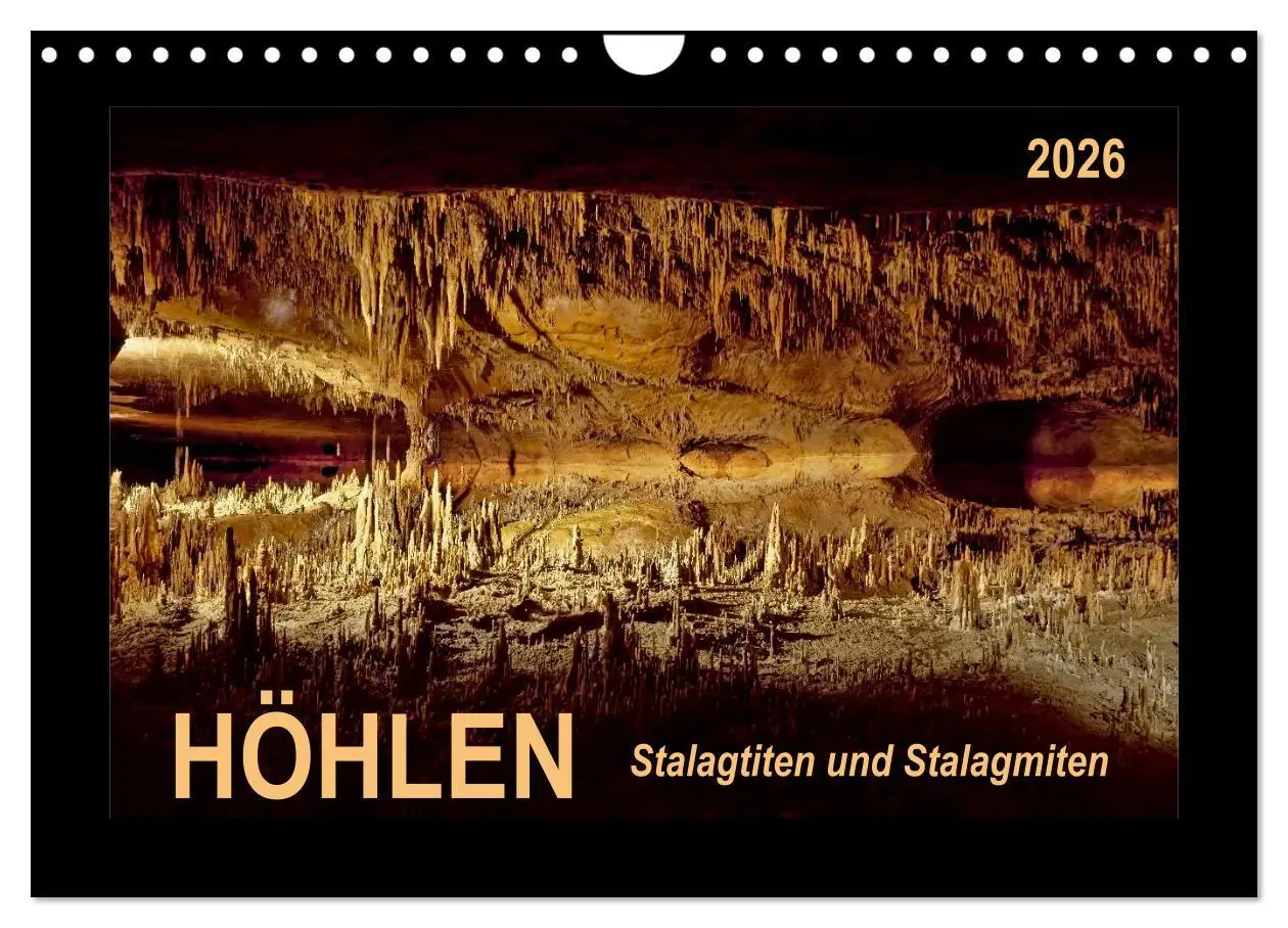 Cover: 9783516049503 | Höhlen, Stalaktiten und Stalagmiten (Wandkalender 2026 DIN A4...