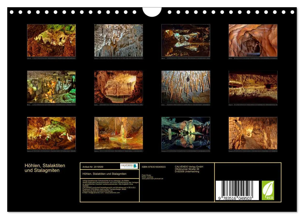 Bild: 9783516049503 | Höhlen, Stalaktiten und Stalagmiten (Wandkalender 2026 DIN A4...