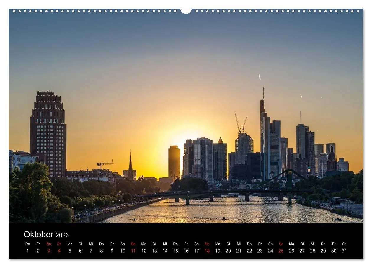Bild: 9783516119503 | Frankfurt am Main (Wandkalender 2026 DIN A2 quer), CALVENDO...