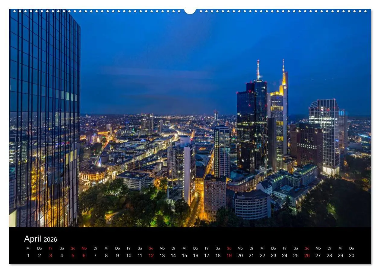 Bild: 9783516119503 | Frankfurt am Main (Wandkalender 2026 DIN A2 quer), CALVENDO...