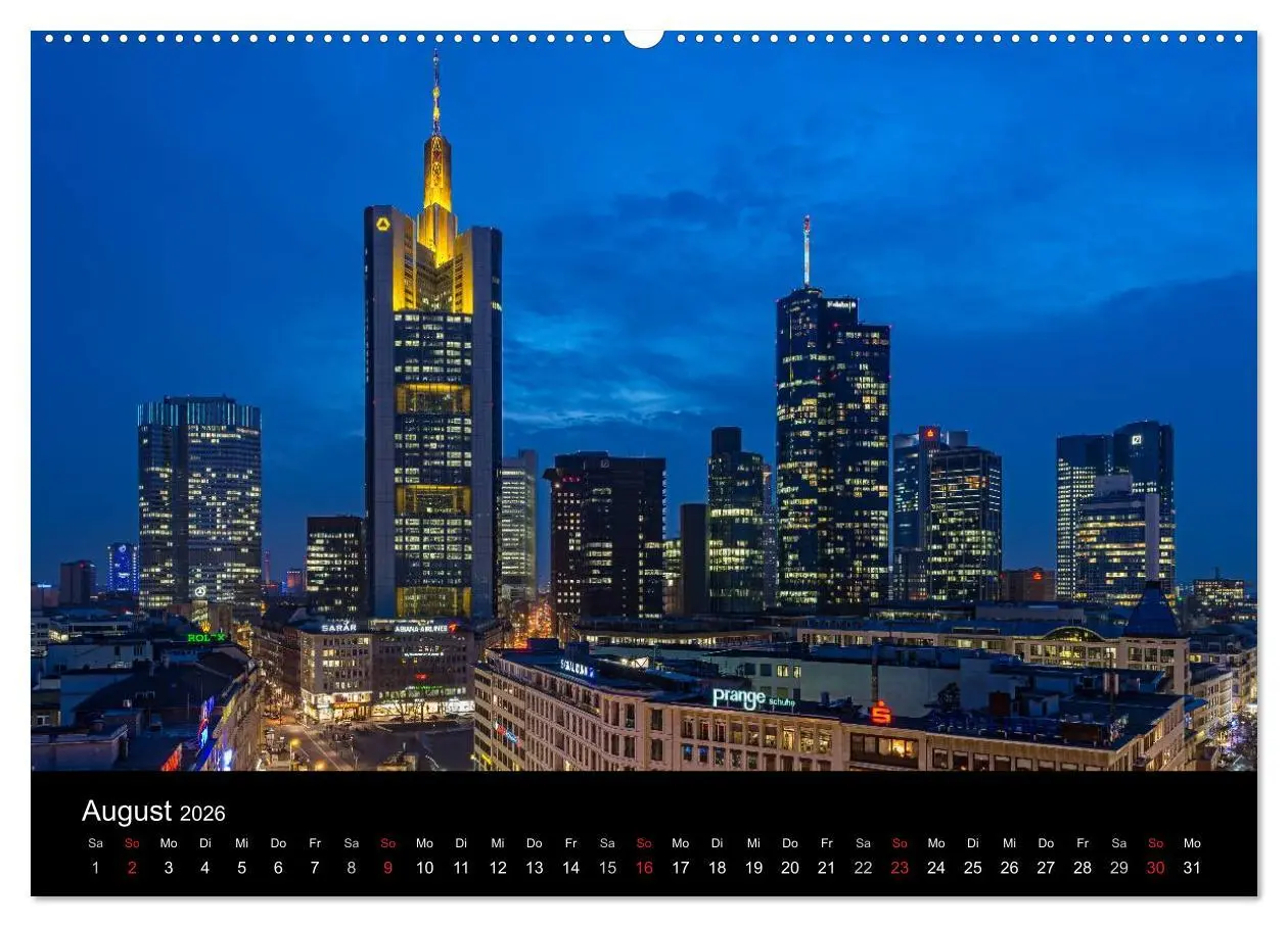 Bild: 9783516119503 | Frankfurt am Main (Wandkalender 2026 DIN A2 quer), CALVENDO...