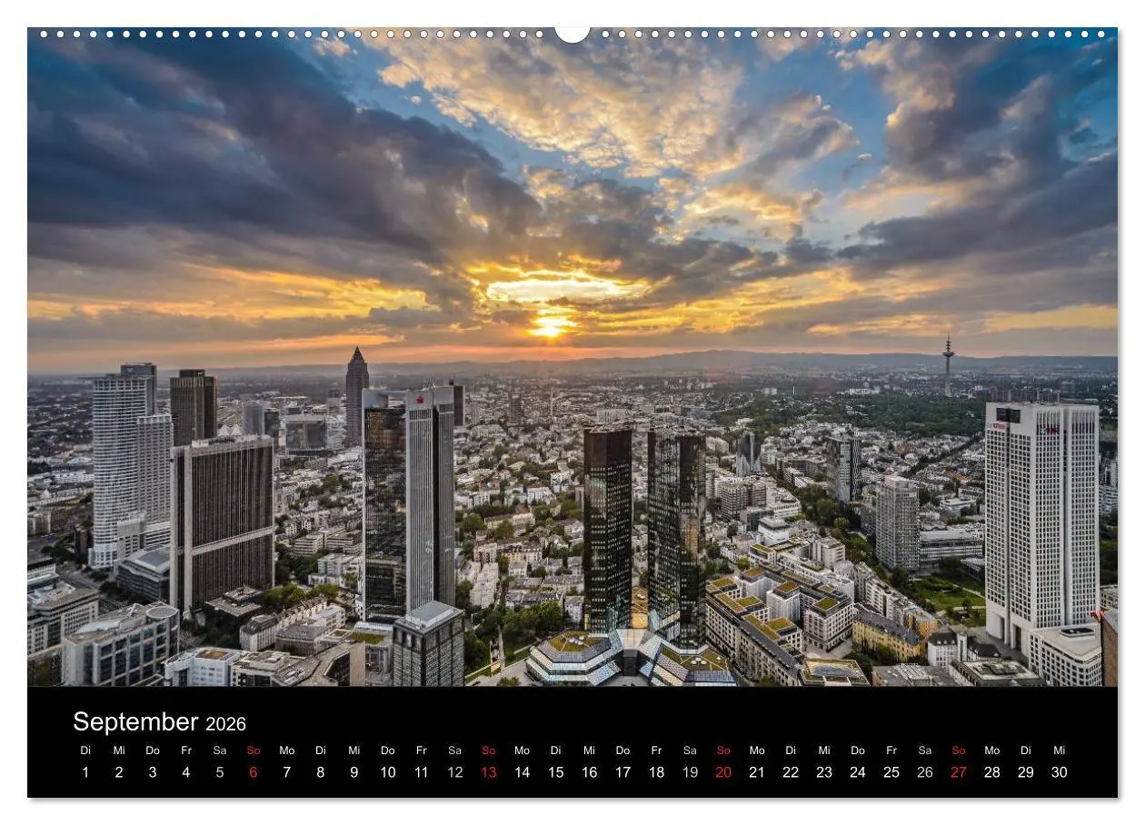 Bild: 9783516119503 | Frankfurt am Main (Wandkalender 2026 DIN A2 quer), CALVENDO...