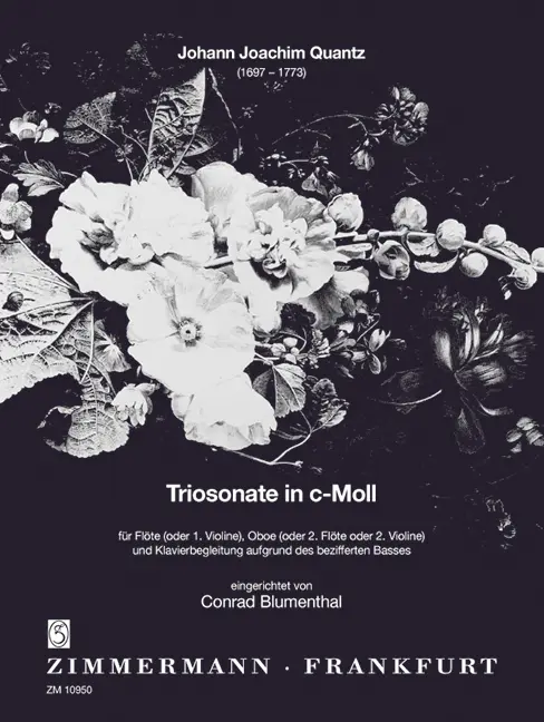 Cover: 9790010109503 | Triosonate c-Moll | Johann Joachim Quantz | Broschüre | 24 S. | 2017