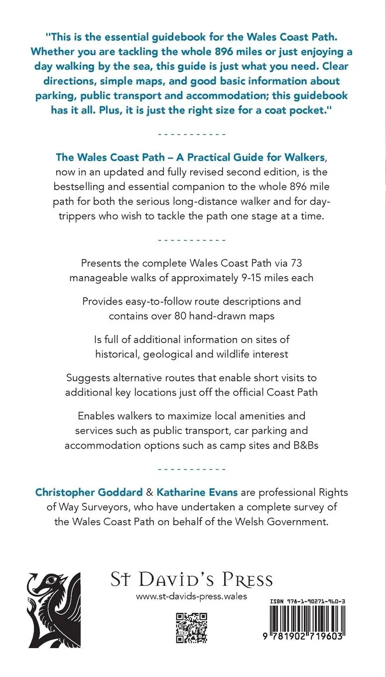 Rückseite: 9781902719603 | The Wales Coast Path | A Practical Guide for Walkers | Goddard (u. a.)