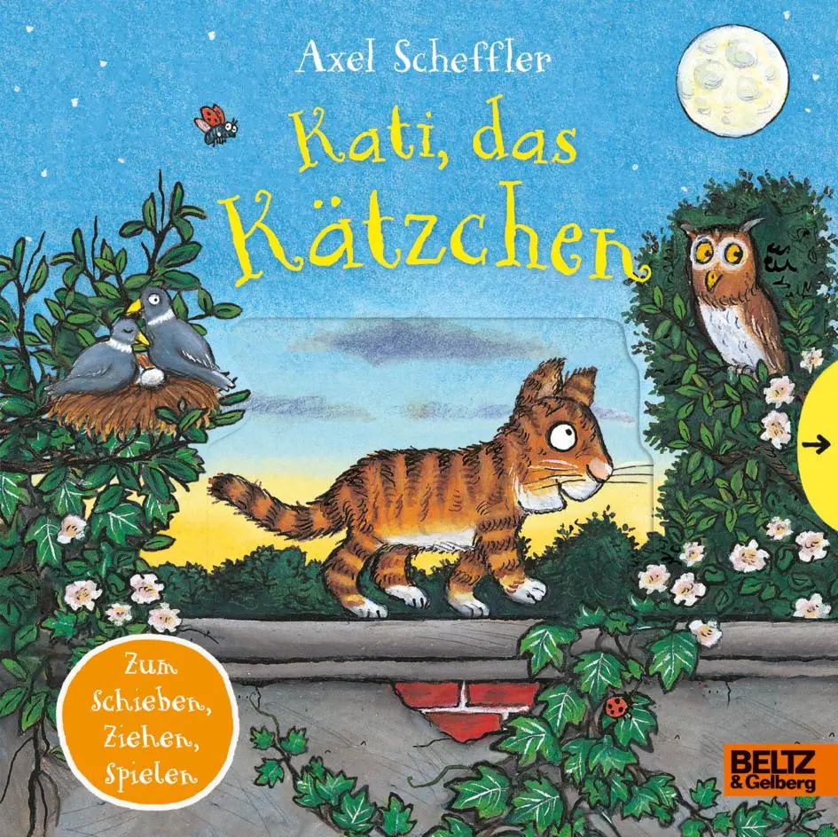Cover: 9783407759603 | Kati, das Kätzchen | Pappbilderbuch zum Schieben, Ziehen, Spielen