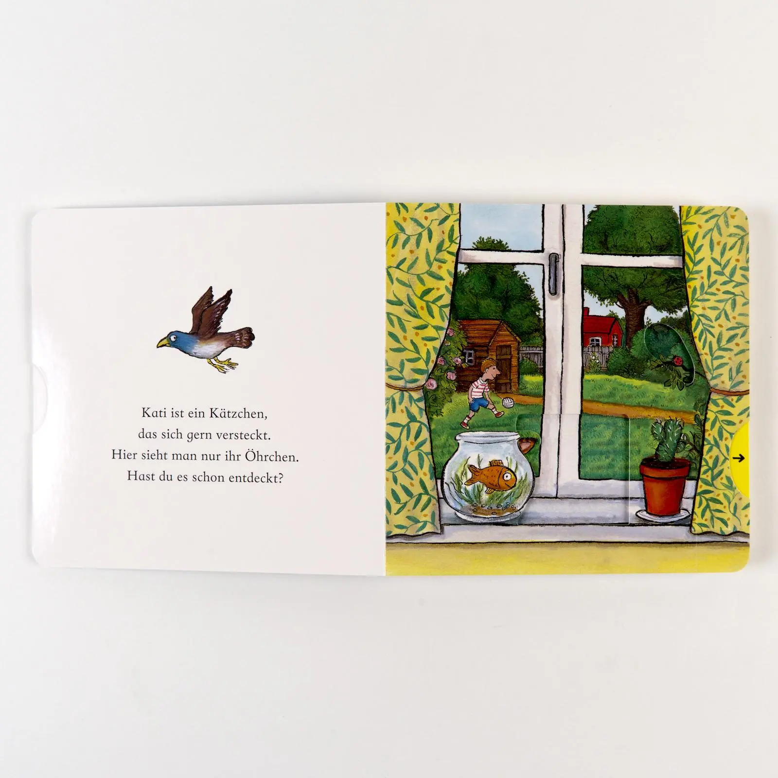 Bild: 9783407759603 | Kati, das Kätzchen | Pappbilderbuch zum Schieben, Ziehen, Spielen