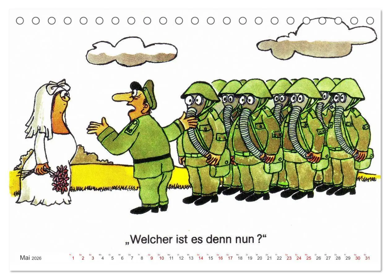 Bild: 9783457259603 | Da lachte die NVA - Karikaturen aus der DDR (Tischkalender 2026 DIN...