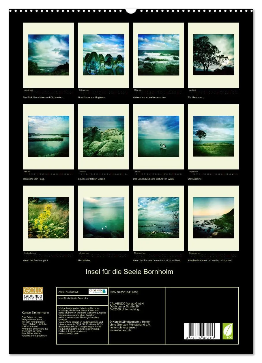 Bild: 9783516419603 | Insel für die Seele Bornholm (hochwertiger Premium Wandkalender...