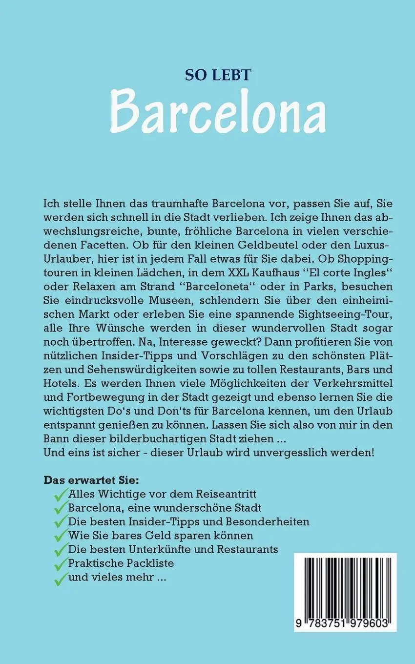 Rückseite: 9783751979603 | So lebt Barcelona: Der perfekte Reiseführer für einen...
