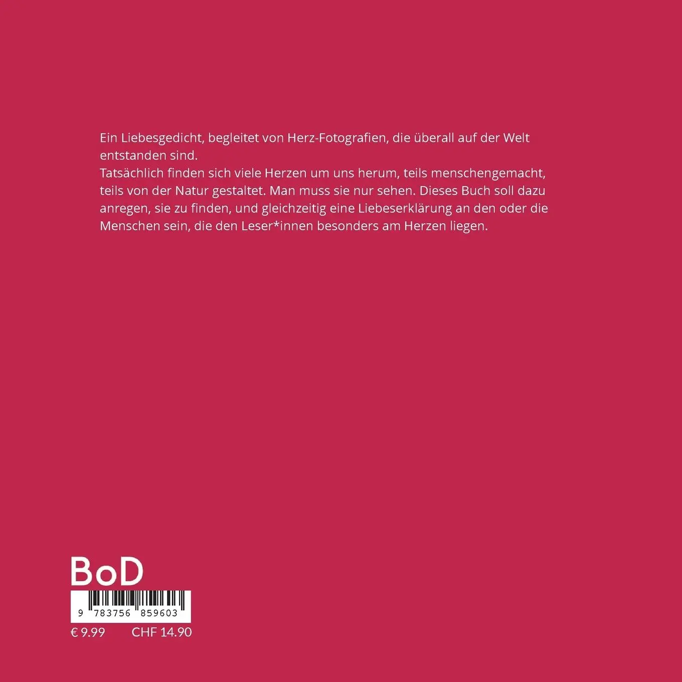 Rückseite: 9783756859603 | Ich schenke dir mein Herz | Florian Fritz | Taschenbuch | Paperback