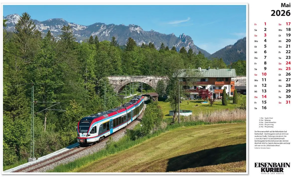 Bild: 9783844659603 | Alpenbahnen 2026 | Kalender | 13 S. | Deutsch | 2026 | EK-Verlag