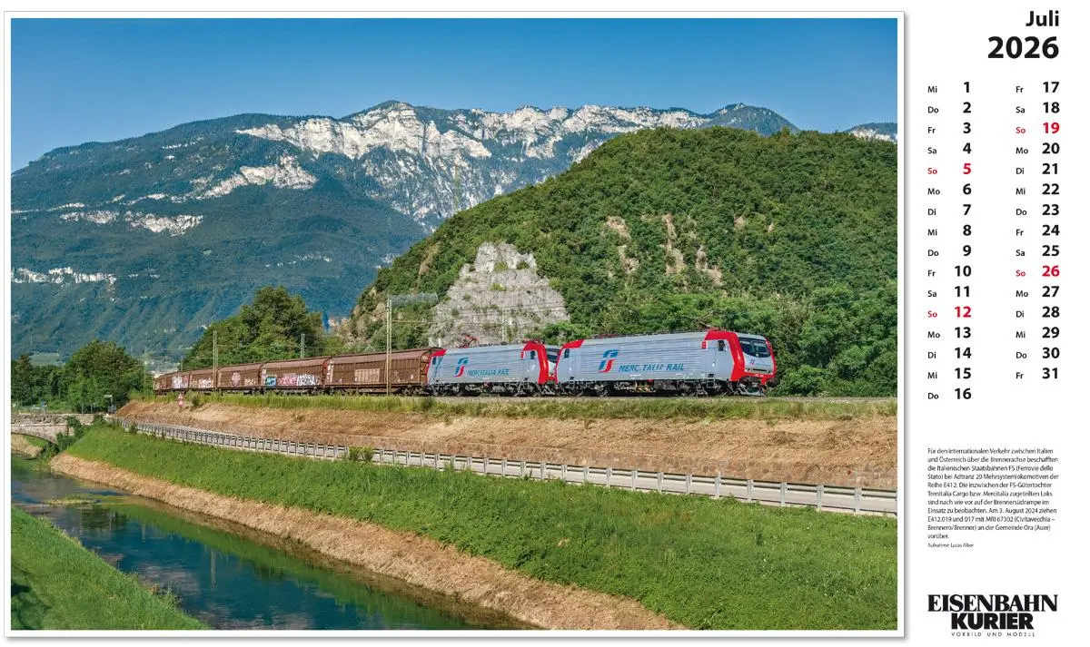Bild: 9783844659603 | Alpenbahnen 2026 | Kalender | 13 S. | Deutsch | 2026 | EK-Verlag