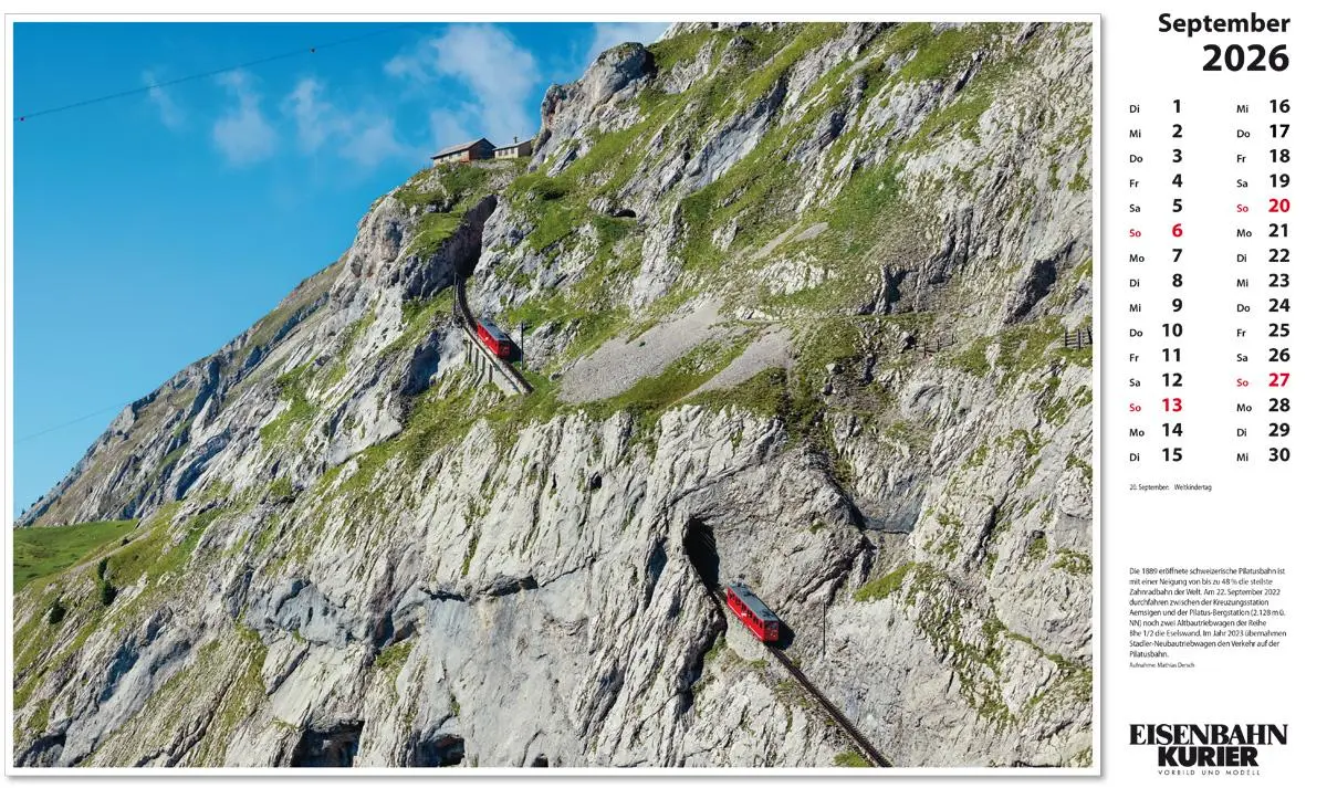 Bild: 9783844659603 | Alpenbahnen 2026 | Kalender | 13 S. | Deutsch | 2026 | EK-Verlag