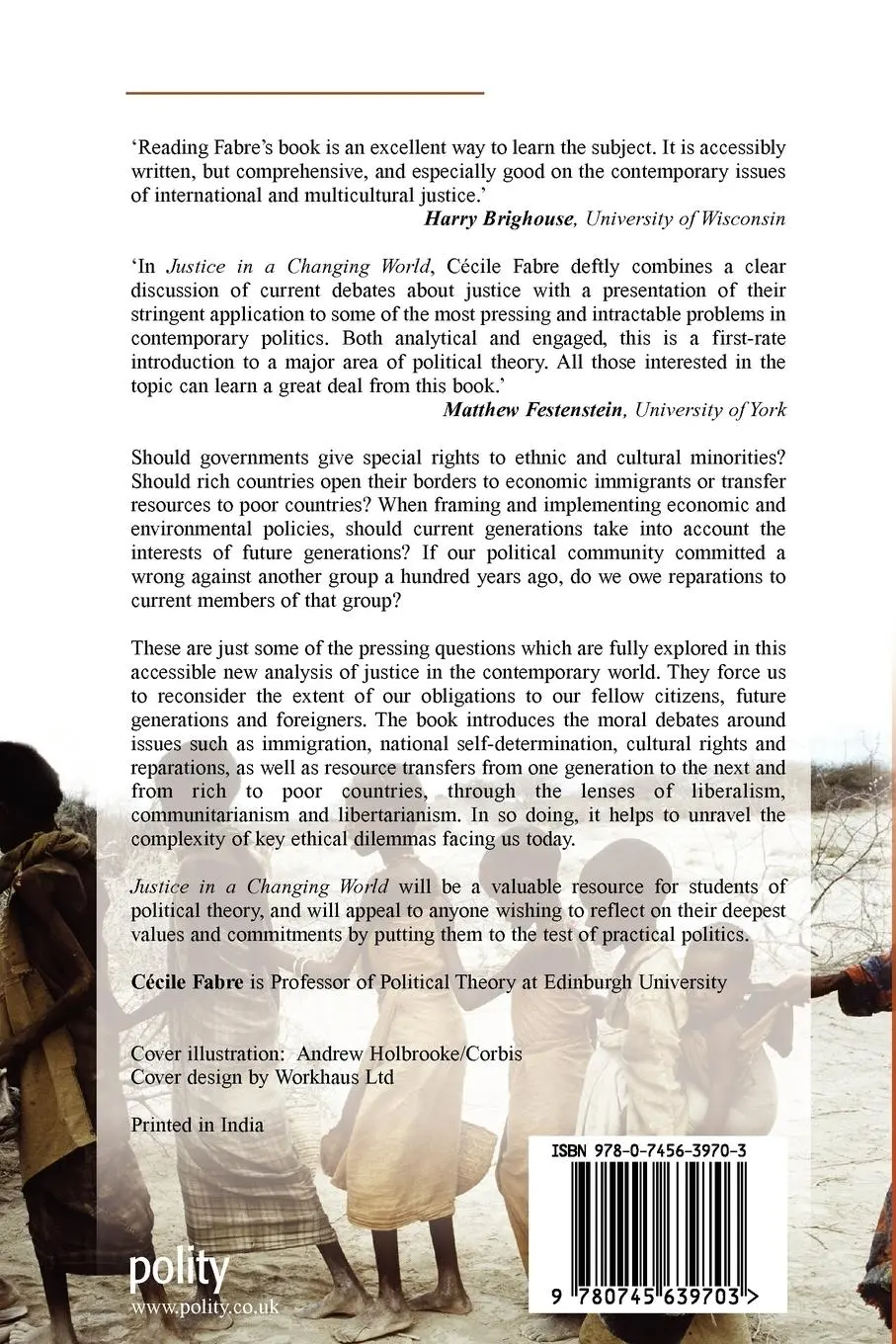 Rückseite: 9780745639703 | Justice in a Changing World | Cecile Fabre | Taschenbuch | Englisch