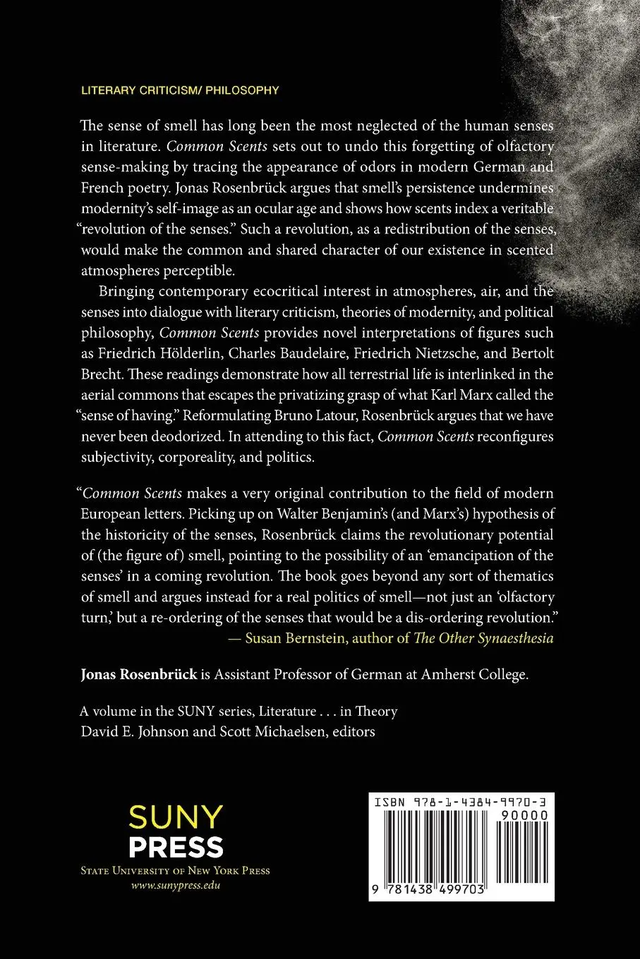 Rückseite: 9781438499703 | Common Scents | Poetry, Modernity, and a Revolution of the Senses