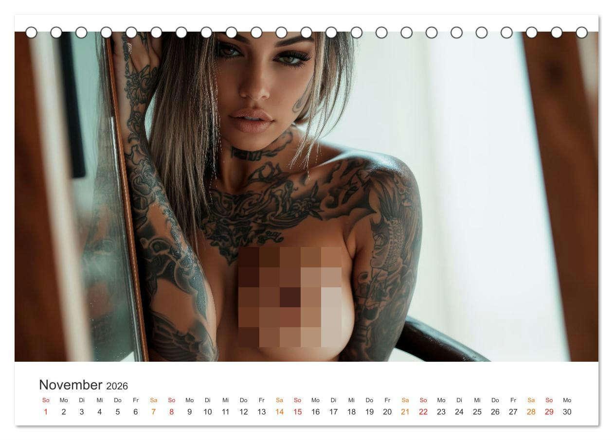 Bild: 9783457249703 | Tattoo Erotik - Sinnliche Kunstwerke (Tischkalender 2026 DIN A5...