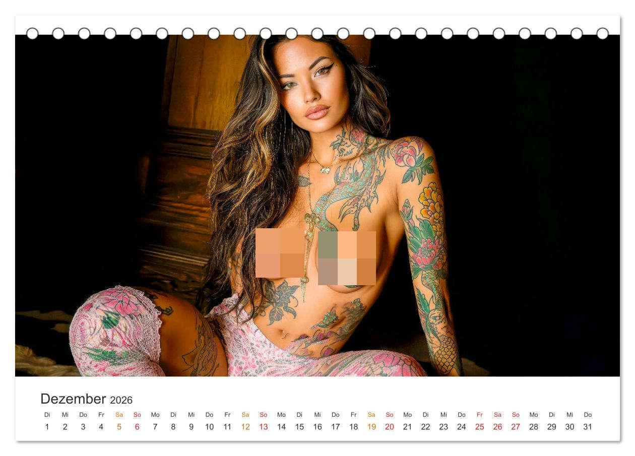 Bild: 9783457249703 | Tattoo Erotik - Sinnliche Kunstwerke (Tischkalender 2026 DIN A5...