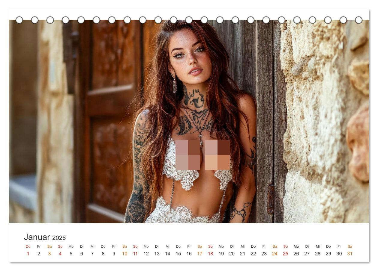 Bild: 9783457249703 | Tattoo Erotik - Sinnliche Kunstwerke (Tischkalender 2026 DIN A5...