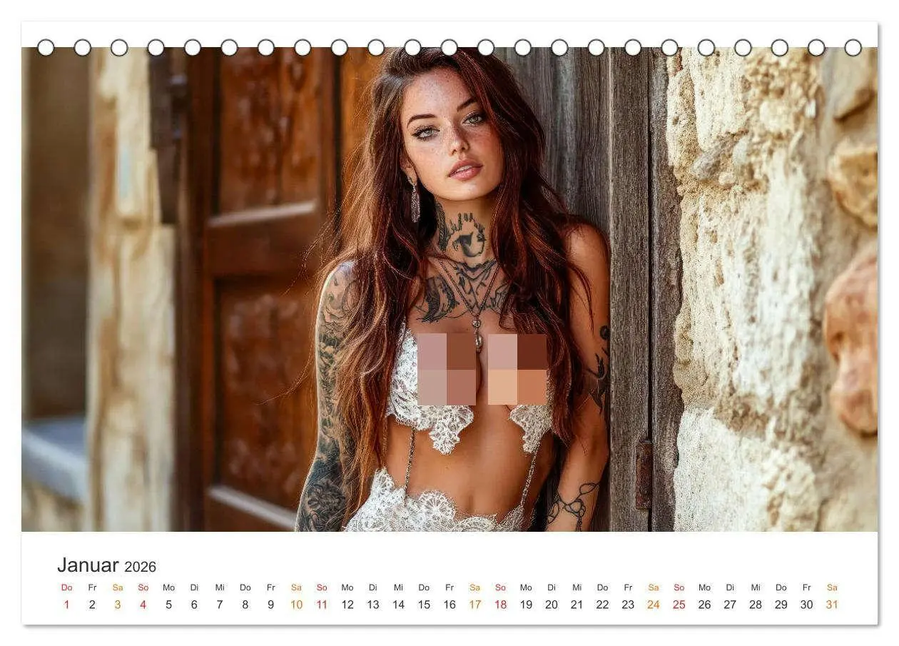 Bild: 9783457249703 | Tattoo Erotik - Sinnliche Kunstwerke (Tischkalender 2026 DIN A5...