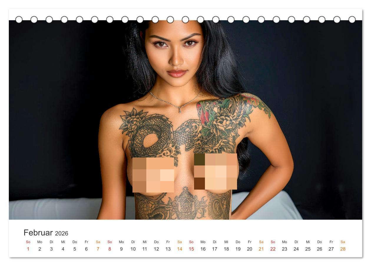 Bild: 9783457249703 | Tattoo Erotik - Sinnliche Kunstwerke (Tischkalender 2026 DIN A5...