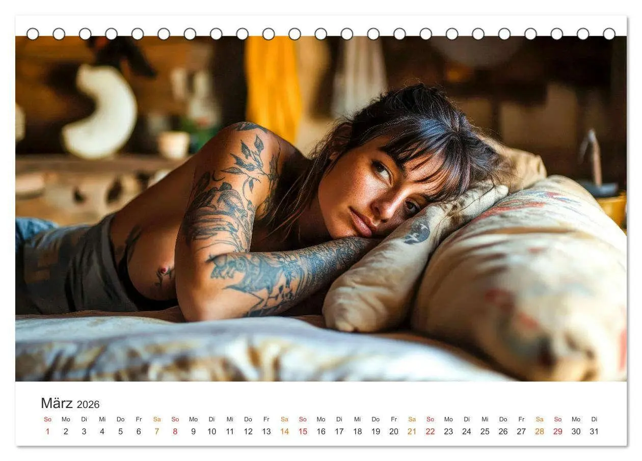 Bild: 9783457249703 | Tattoo Erotik - Sinnliche Kunstwerke (Tischkalender 2026 DIN A5...