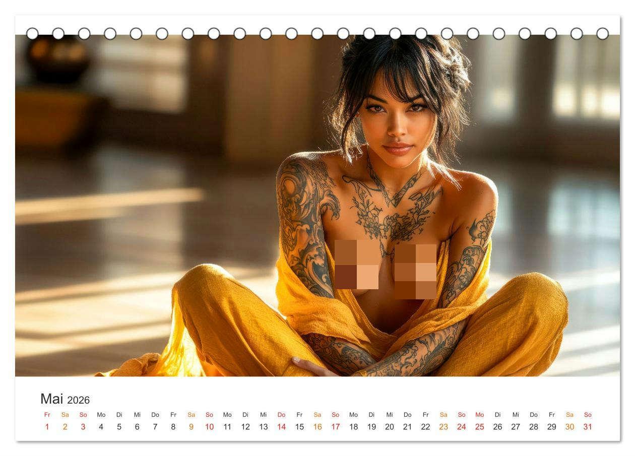 Bild: 9783457249703 | Tattoo Erotik - Sinnliche Kunstwerke (Tischkalender 2026 DIN A5...
