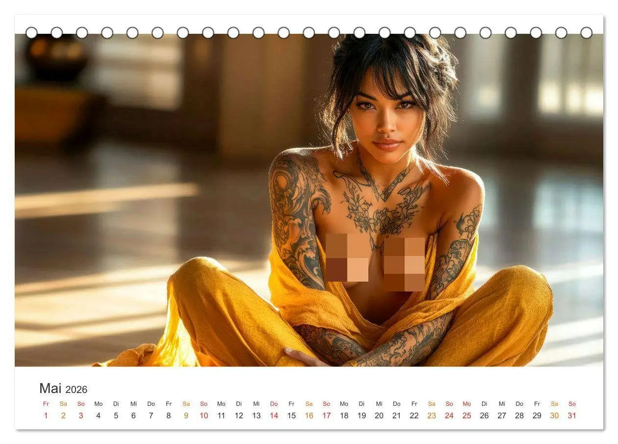 Bild: 9783457249703 | Tattoo Erotik - Sinnliche Kunstwerke (Tischkalender 2026 DIN A5...