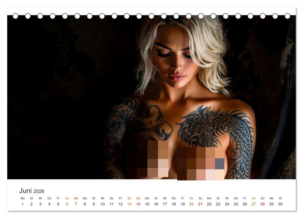 Bild: 9783457249703 | Tattoo Erotik - Sinnliche Kunstwerke (Tischkalender 2026 DIN A5...
