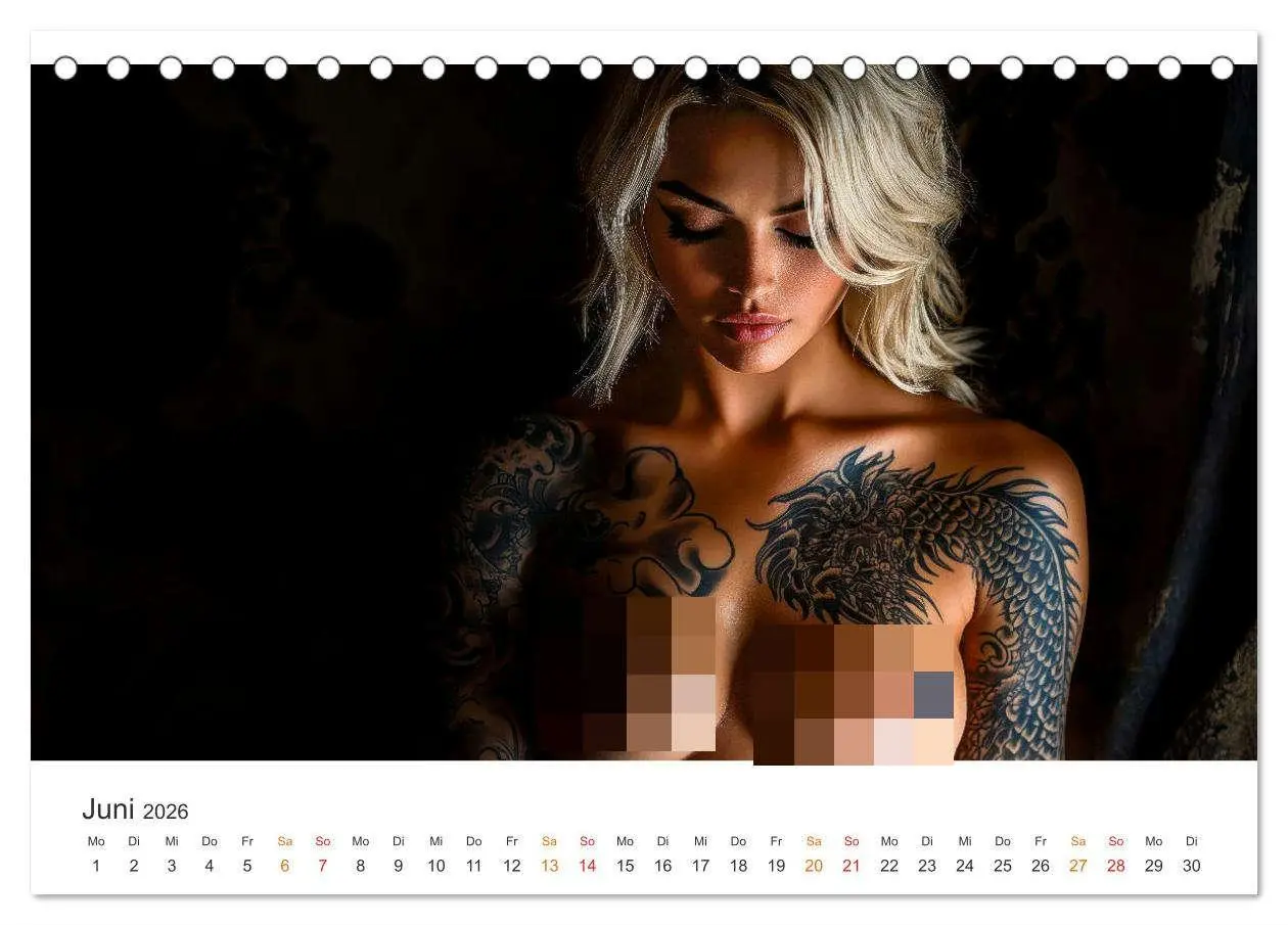 Bild: 9783457249703 | Tattoo Erotik - Sinnliche Kunstwerke (Tischkalender 2026 DIN A5...