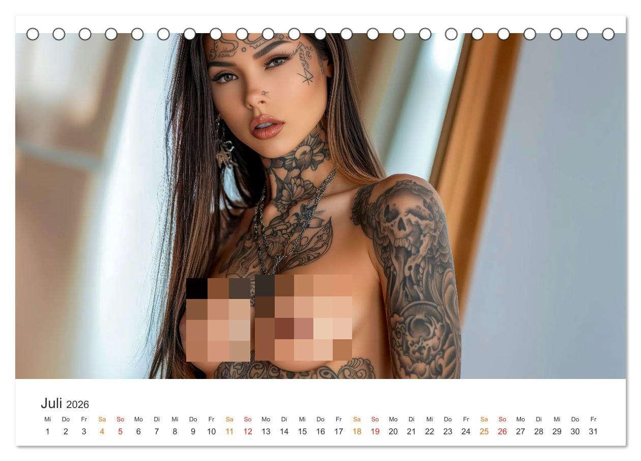 Bild: 9783457249703 | Tattoo Erotik - Sinnliche Kunstwerke (Tischkalender 2026 DIN A5...