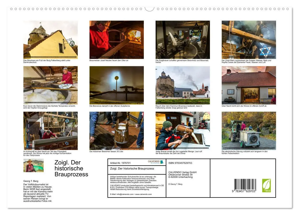 Bild: 9783457629703 | Zoigl. Der historische Brauprozess (Wandkalender 2026 DIN A2 quer),...