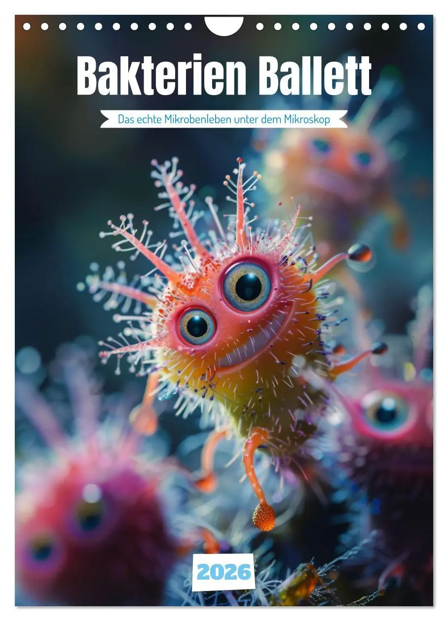 Cover: 9783516269703 | Bakterien Ballett (Wandkalender 2026 DIN A4 hoch), CALVENDO...
