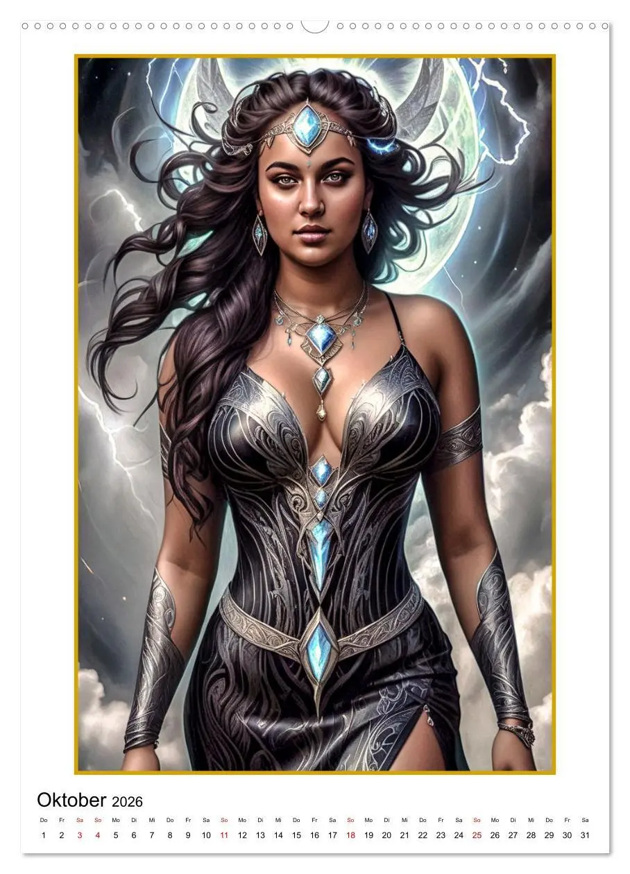 Bild: 9783516259803 | Fantasy-Frauenfiguren (Wandkalender 2026 DIN A2 hoch), CALVENDO...