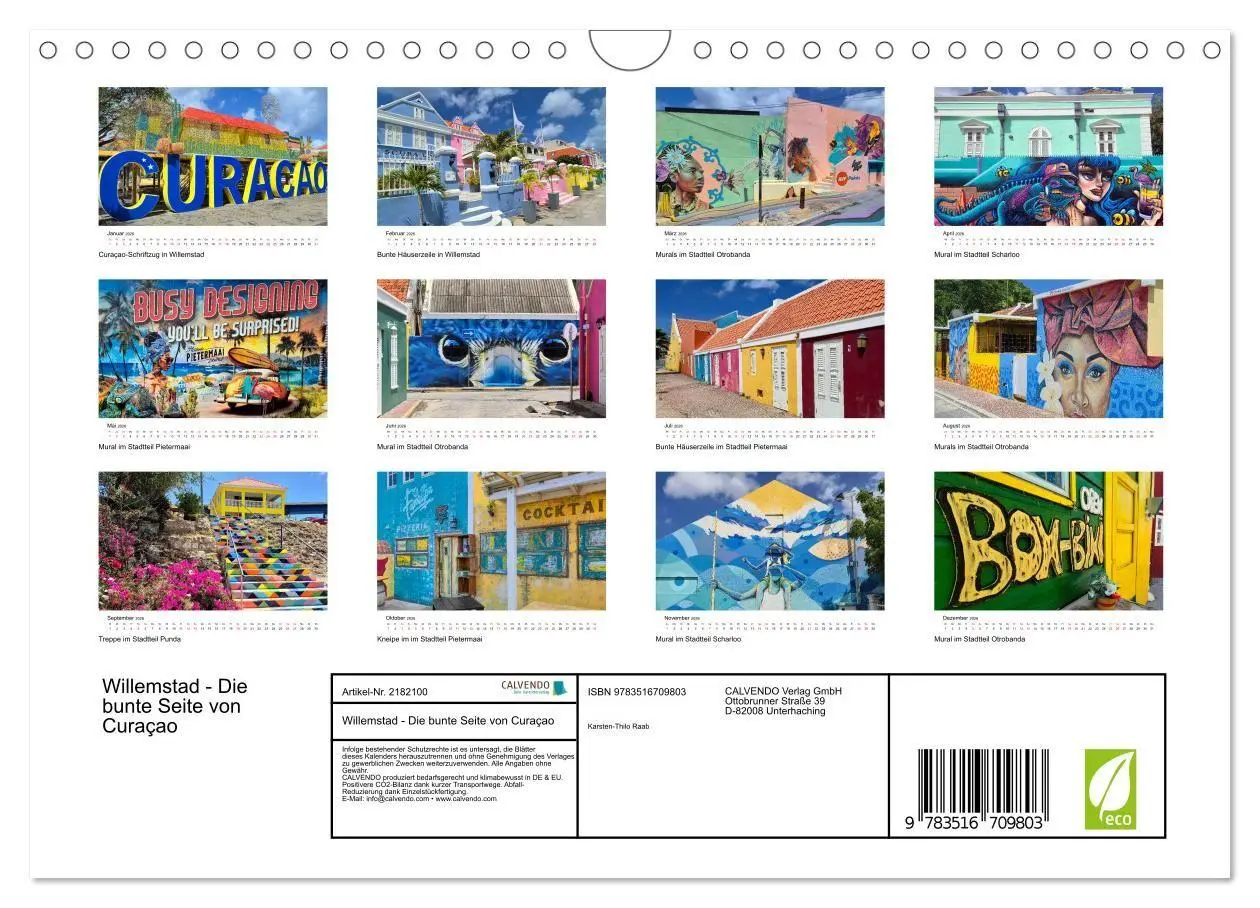 Bild: 9783516709803 | Willemstad - Die bunte Seite von Curaçao (Wandkalender 2026 DIN A4...