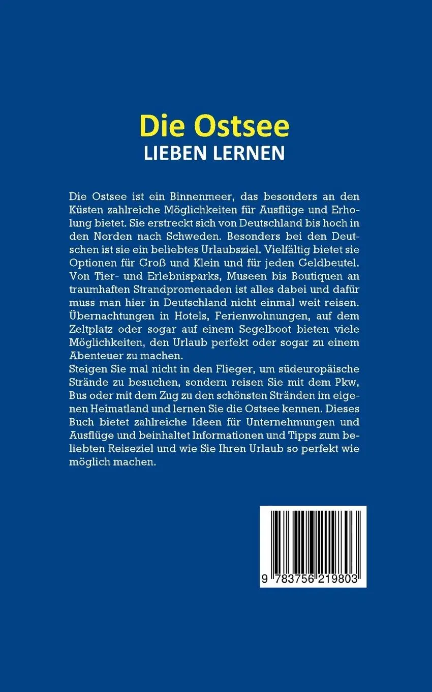 Rückseite: 9783756219803 | Die Ostsee lieben lernen | Georg Schöffler | Taschenbuch | 72 S.