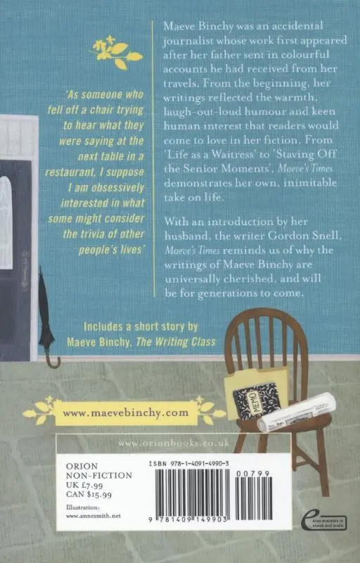 Rückseite: 9781409149903 | Maeve's Times | Maeve Binchy | Taschenbuch | 414 S. | Englisch | 2014