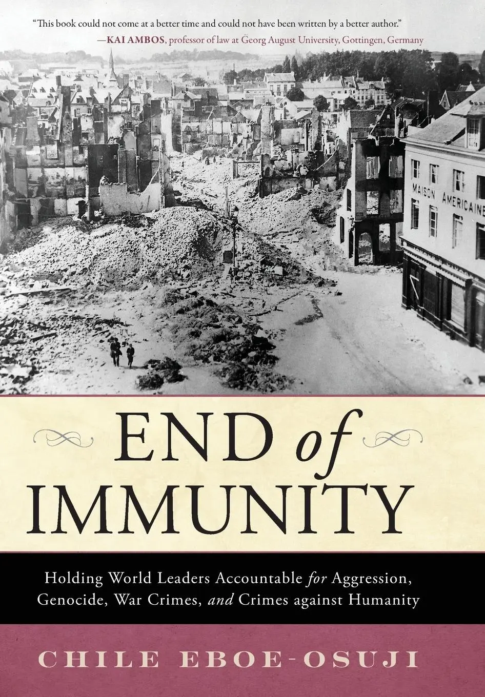 Cover: 9781633889903 | End of Immunity | Chile Eboe-Osuji | Buch | Prometheus (Rowman) | 2024