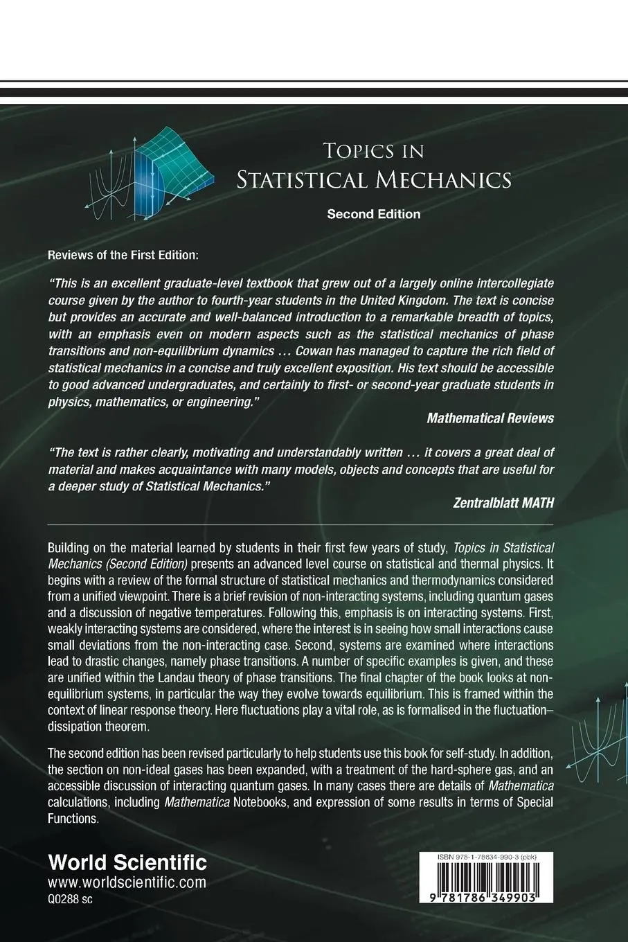 Rückseite: 9781786349903 | TOPICS IN STATIS MECH (2ND ED) | Brian Cowan | Taschenbuch | Paperback