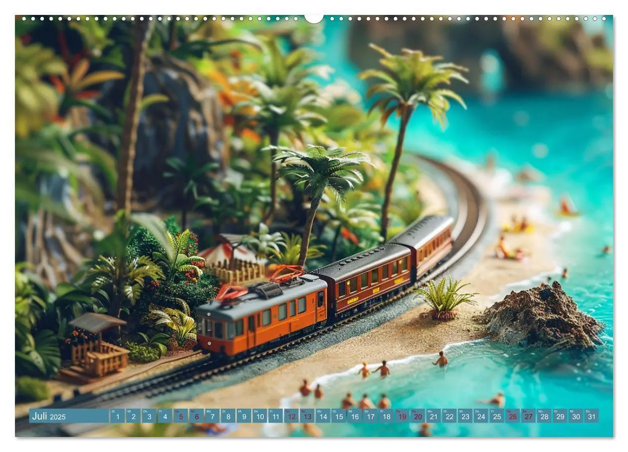 Bild: 9783435379903 | Modelleisenbahnen sind cool (Wandkalender 2025 DIN A2 quer),...