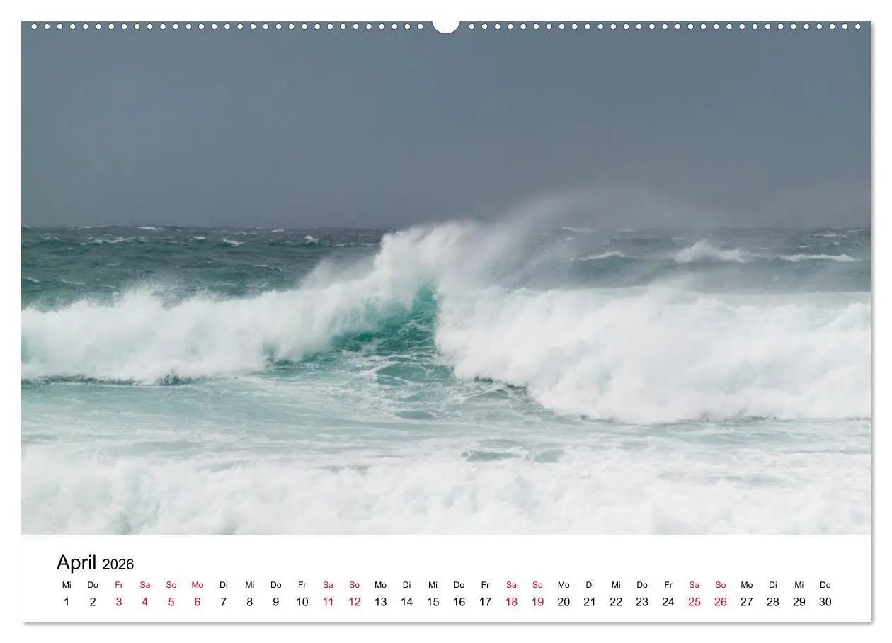 Bild: 9783457399903 | Naturschauspiel Wellen (hochwertiger Premium Wandkalender 2026 DIN...