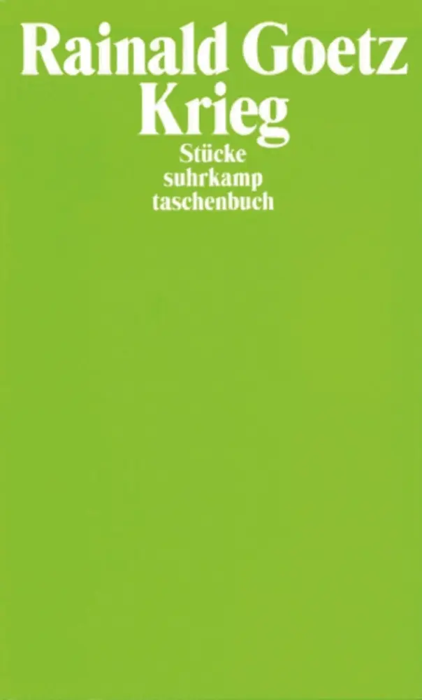 Cover: 9783518399903 | Krieg | Stücke | Rainald Goetz | Taschenbuch | 314 S. | Deutsch | 2003