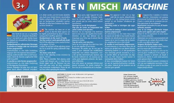 Bild: 4007396050004 | Kartenmischmaschine, rot (Spiel-Zubehör) | Spiel | In Spielebox | 2022