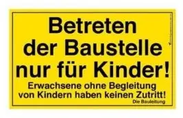 Cover: 4047542600004 | Corvus A600000 - Kids at work: Bauschild XXL für Kinder | Kids at work