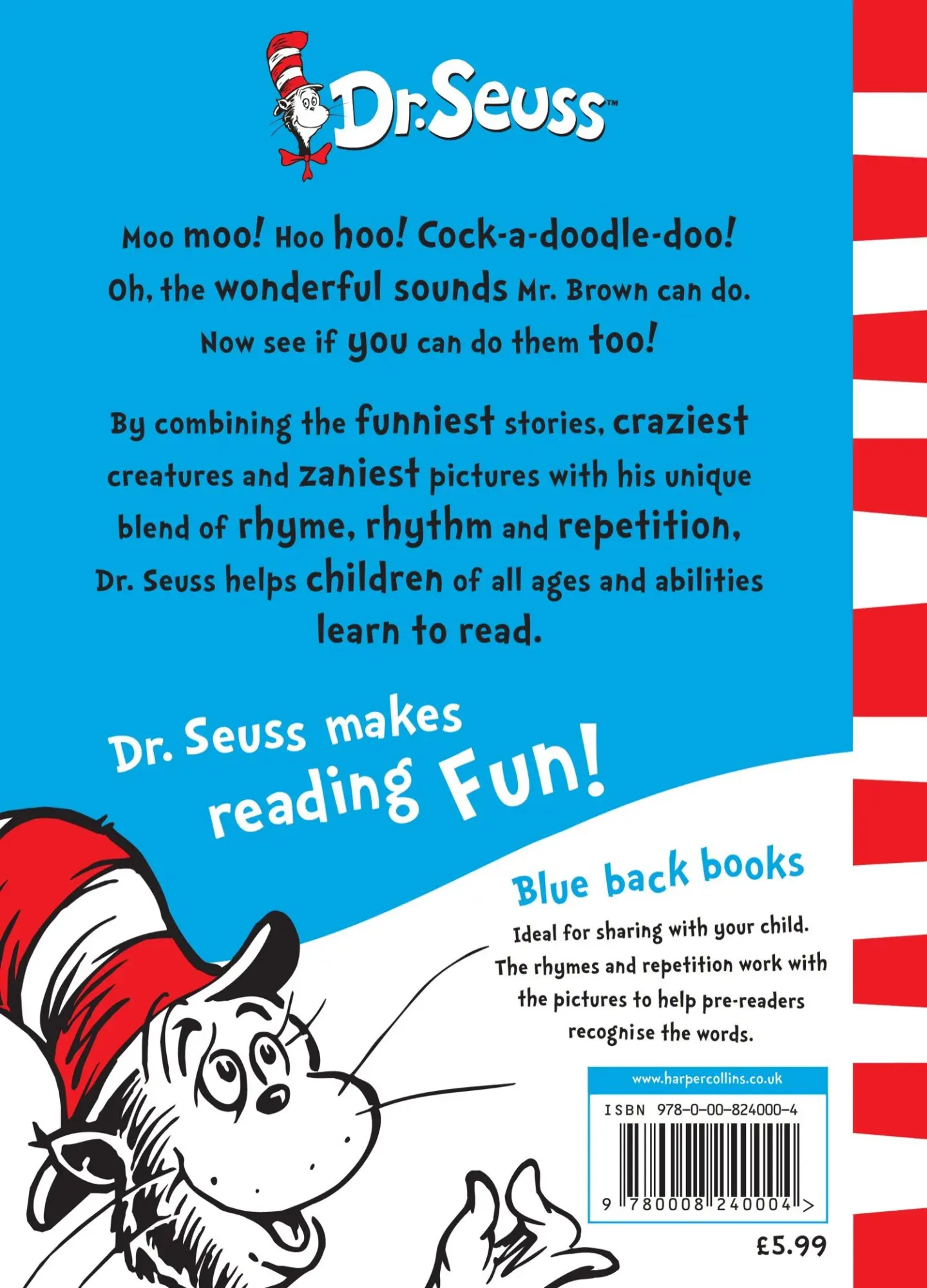 Rückseite: 9780008240004 | Mr. Brown Can Moo! Can You? | Seuss | Taschenbuch | Englisch | 2018