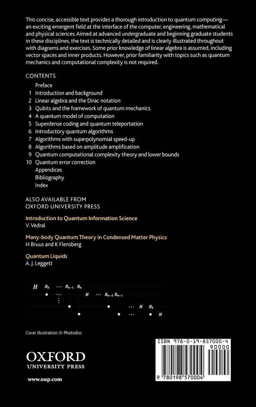 Rückseite: 9780198570004 | An Introduction to Quantum Computing | Phillip Kaye (u. a.) | Buch