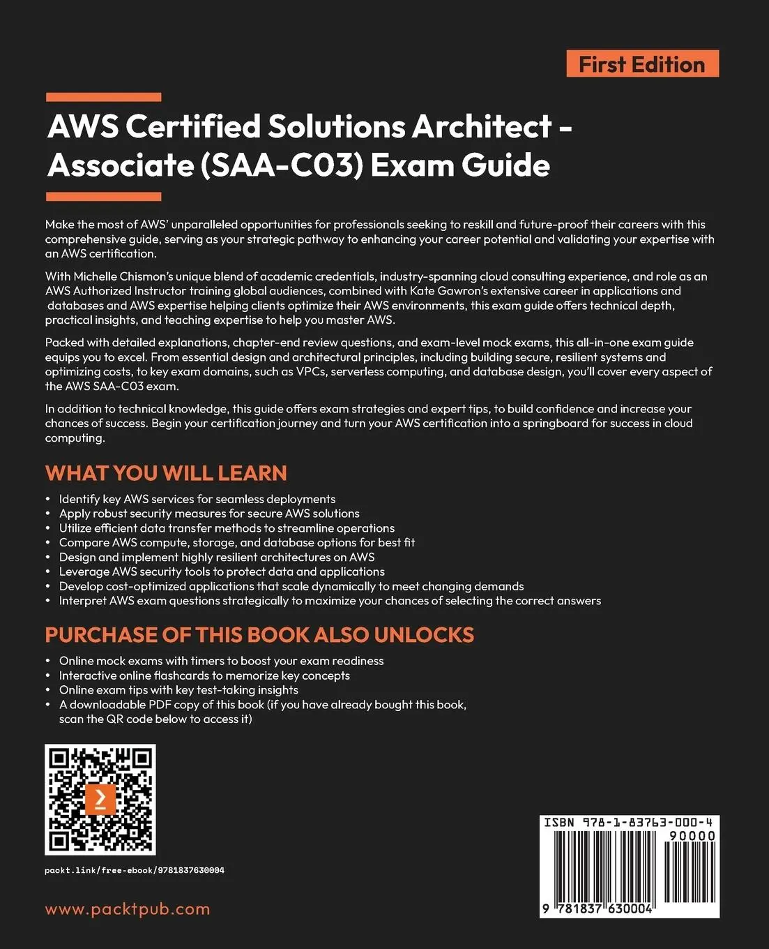 Rückseite: 9781837630004 | AWS Certified Solutions Architect - Associate (SAA-C03) Exam Guide