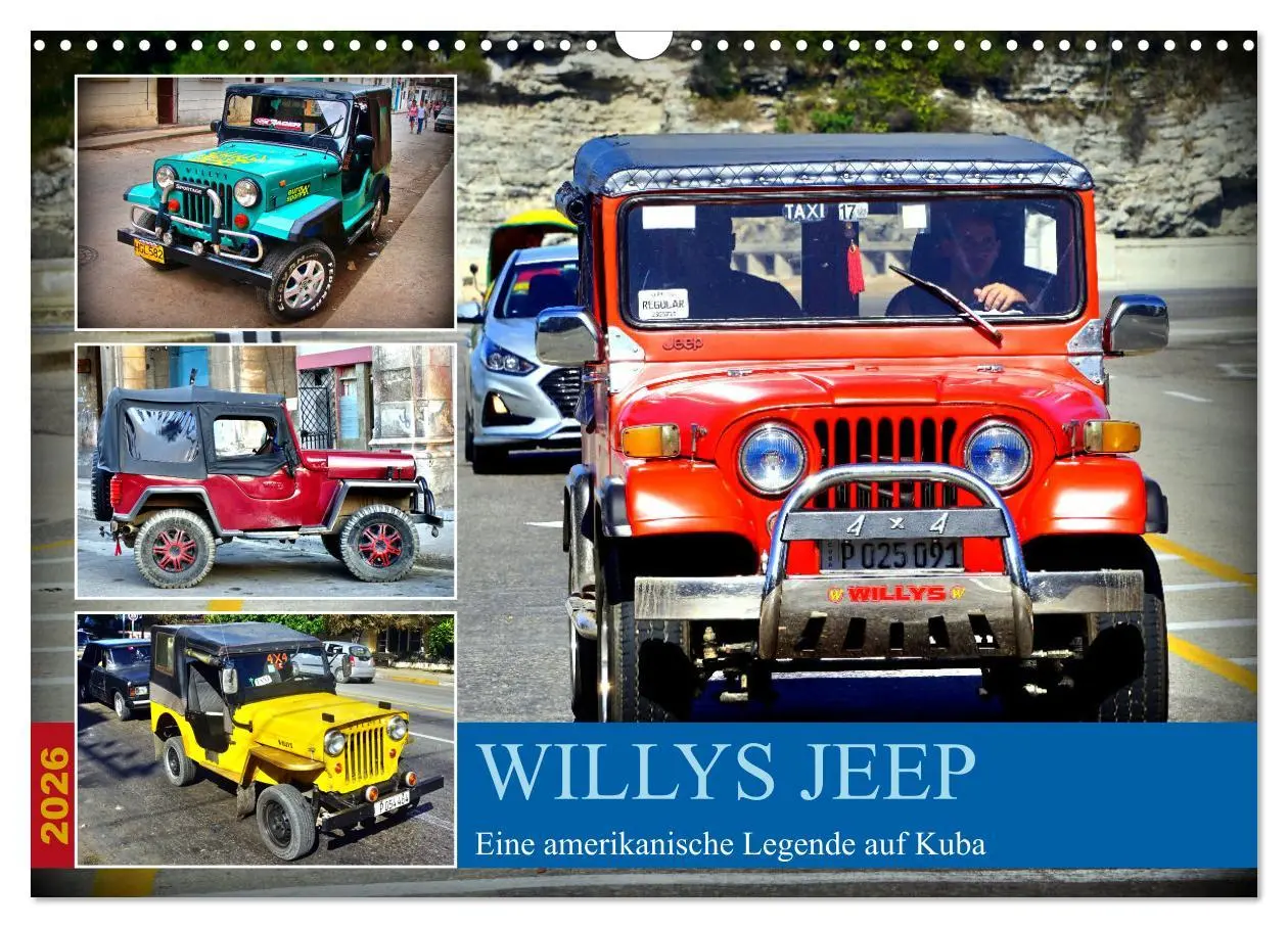 Cover: 9783457580004 | Willys Jeep - Eine amerikanische Legende auf Kuba (Wandkalender...