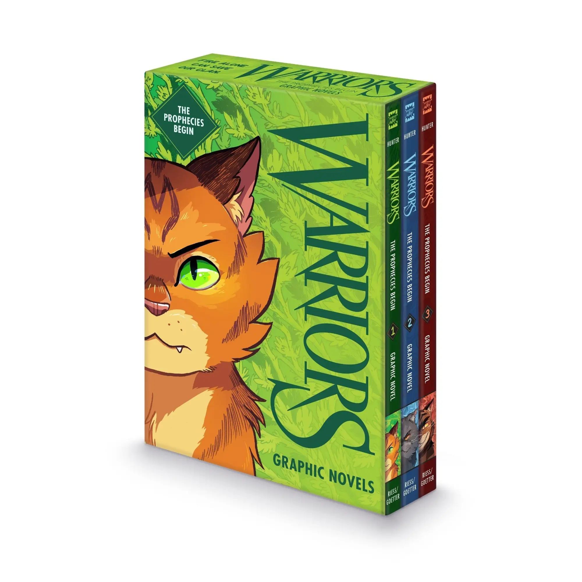 Cover: 9780063440104 | The Warriors Graphic Novel Box Set: The Prophecies Begin | Erin Hunter