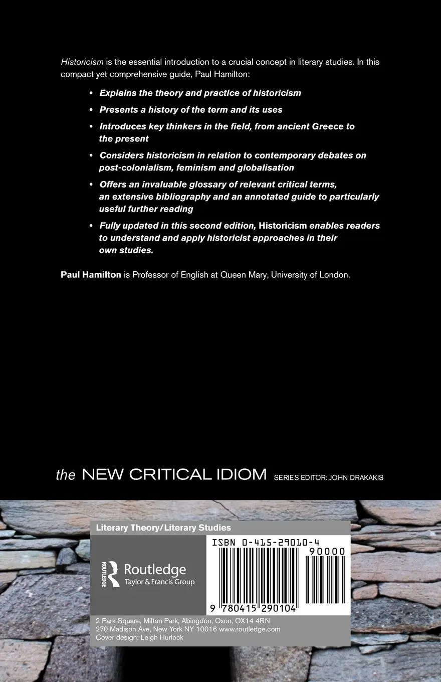 Rückseite: 9780415290104 | Historicism | Paul Hamilton | Taschenbuch | Einband - flex.(Paperback)
